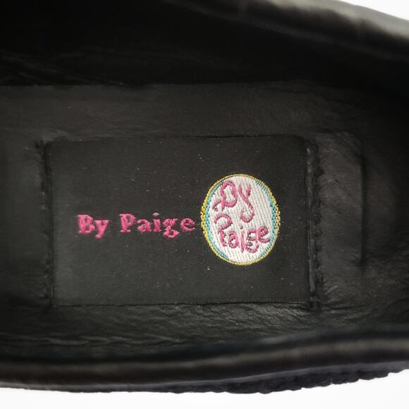 BY PAIGE Big Cat lioness needlepoint classic flats loafers smoking shoes Sz 7.5 - Picture 6 of 7